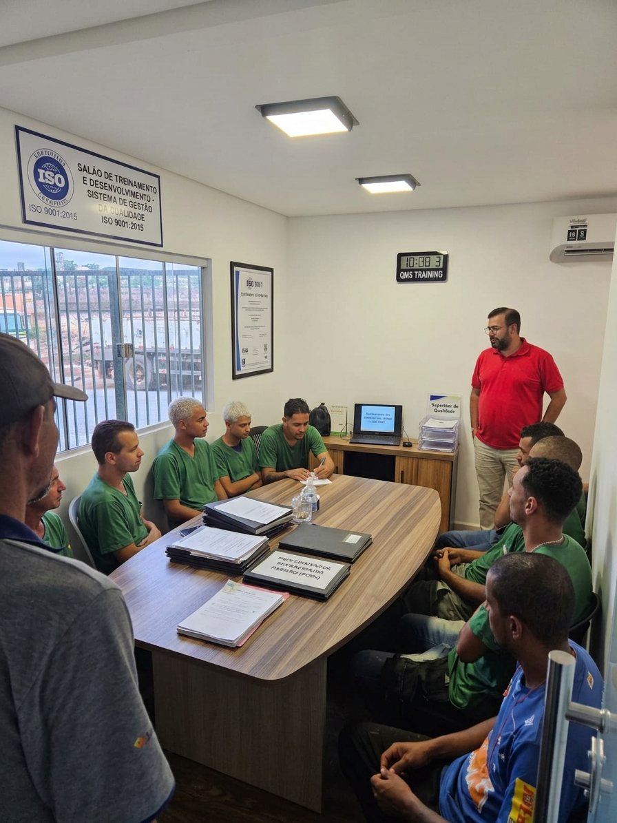 Treinamento de qualidade e processos logísticos em empresa de transportes